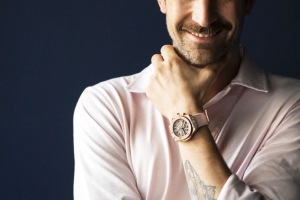 Carlo Borromeo - Director of Garage Italia Style Center - wearing the Big Bang Millennial Pink (2)