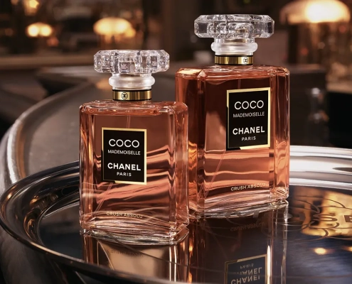 Steklenička Chanel Coco Mademoiselle Crush Absolu, nova intenzivna jantarna dišava