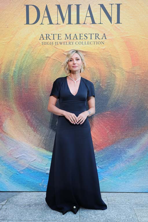 Anna Ferzetti na predstavitvi kolekcije visokega nakita Damiani Arte Maestra.