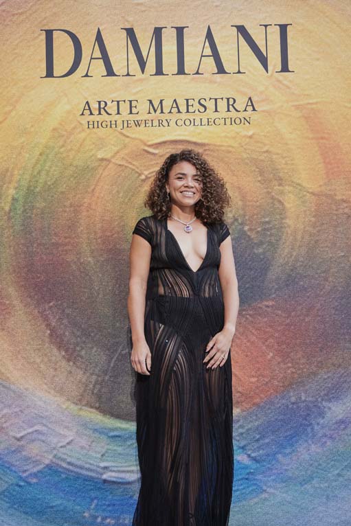 Jasmine Paolini na predstavitvi kolekcije visokega nakita Damiani Arte Maestra.
